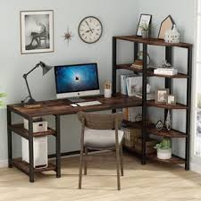 A wrap around desk typically includes a desktop hutch, office computer storage and box/file pedestals. Wrap Around Desk Wayfair