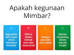 A) mewujudkan rasa tenang b) simbol kemewahan c) pelengkap binaan sesebuah masjid d) mmperlihatkan keunikan seni bina. Sumbangan Tamadun Islam Dalam Bidang Senibina Cuestionario