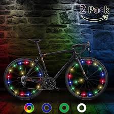 Tipeye Led Bike Wheel Lights 2 Pack Ip65 Waterproof With Batteries Included Easy To Install Burning Man Bike Spoke Decorations Vis Bike Wheel Cool Bikes Bike