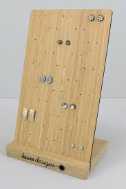 Wooden Earring Display Stand For Stud Earrings Jewerly Organizer Earring Display Stands Diy Jewelry Display
