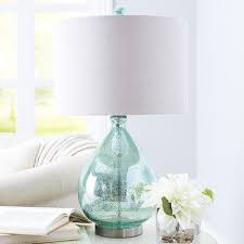 Teardrop Luxe Lamp Teal Mercury Glass Lamp Teal Table Lamps Room Lamp