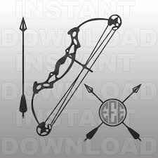 Black Bow And Arrow Silhouette Pin On Tattoo