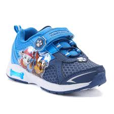 Paw Patrol Chase Marshall Toddler Boy S Light Up Shoes Light Up Shoes Navy Blue Sneakers Toddler Boy Sneakers