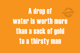 (bob marley) hidden in the glorious wildness like unmined gold. A Drop Of Water Is Worth More Than A Sack Slogansmotto Com