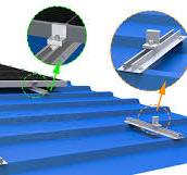 Solar Mini Rail for Metal Roof - Lightweight & Cost ...