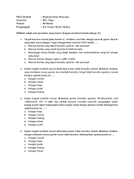 Soal keperawatan bencana dan jawabannya. Soal Keperawatan Bencana