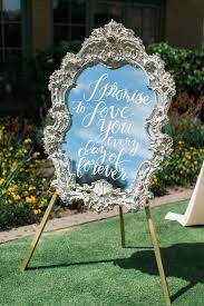 15 Timeless And Chic Wedding Mirror Sign Ideas Amaze Paperie In 2020 Wedding Signs Diy Wedding Mirror Diy Wedding Yard Signs