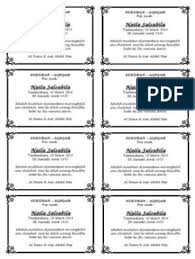 Download template ucapan syukuran pernikahan dalam nasi box word. Contoh Kata Kata Di Box Kotak Nasi Acara Syukuran Aqiqah Anak Kata Kata Contoh Kartu Nama Buku Pelajaran