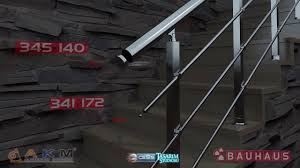 Alüminyum korkuluklar merdivenlerde, balkonlarda, bina girişlerinde, asma katlarda, bahçelerde, havuz kenarlarında ve. 3d Aluminum Railing Handrail Installation Animation Aluminyum Korkuluk Montaj Animasyonu Youtube