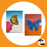 Shattered Beauty: Butterfly Canvas Art