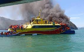 This is because kuala perlis is the gateway to the famous tourist hotspot in malaysia, langkawi island. Passengers Jump Off Blazing Ferry Bound For Kuala Perlis Free Malaysia Today Fmt