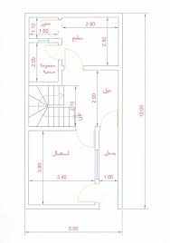 رسم معماري لمنزل 108 بواجه 6متر : Pin On Wonderful Homes Plans