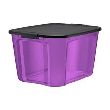 Shop michaels for the full range of plastic storage containers for storing just about anything. Purple Plastic Storage Totes At Lowes Com