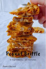 Microwave Peanut Brittle Recipe Microwave Peanut Brittle Peanut Brittle Food