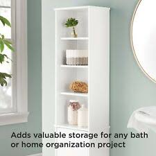 Free delivery and returns on ebay plus items for plus members. Modern Bathroom Storage 4 Shelf Linen Tower Bamboo Shelving Toiletries Organizer For Sale Online Ebay