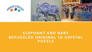 Snoopy's doghouse is level 2, while the rest are the easiest level 1. Elephant And Baby 3d Puzzle Tutorial Youtube