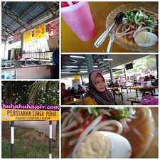 Kuala kangsar merupakan sebuah bandar diraja dan salah satu bandar bersejarah bagi negeri perak darul ridzuan, malaysia. Merasa Makan Laksa Kuala Di Tepian Sungai Perak Medan Cendol Laksa Kuala Kangsar Blog Santai Santai Jerr