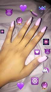Pin By Chelsea Rose On Nail Inspo Purple Acrylic Nails Long Acrylic Nails Purple Nails