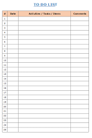 Excel To Do List Template Free Download To Do Lists Printable Excel Templates Excel Tutorials