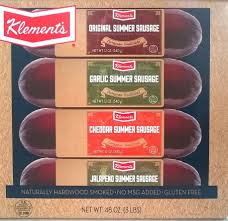 Klement S Summer Sausage Variety 4 Pack From Costco Klements Summer Sausage Sausage Flavors