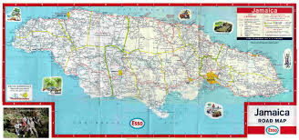 This Map Of Jamaica Shows The Parishes Cities And Towns