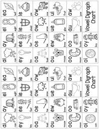 Vowel Digraphs Chart And Activities