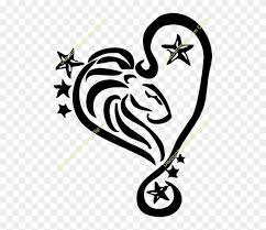 Leo zodiac sign with butterfly wings tattoo design. Leo Tattoo Designs Clipart Leo Tattoo Zodiac Heart Of A Lion Symbol Free Transparent Png Clipart Images Download