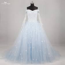 Die brautkleider ist das kernstück für ihren hochzeitstag. Rsw1134 Hellblau Hochzeitskleid Kleid 2016 Weg Von Der Schulter Kurzen Armeln Blue Wedding Gowns Gown Weddingwedding Gowns Aliexpress