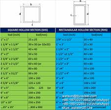 lowest price square hollow section ms square pipe weight chart ms pipe price per kg buy lowest price square hollow section weight square hollow