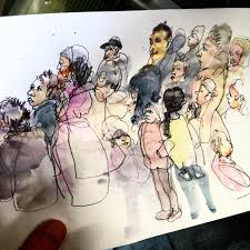 I Always Envied Artists Like Rolf Schroeter Who Could Conquer The Dexterous Task Of Sitting Down In A Public Place And Drawing From Ob Drawings Sketch Book Art