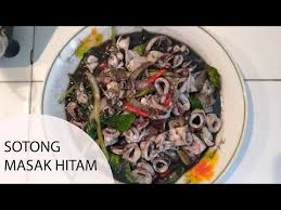 Ambil sotong tadi campurkan dengan sedikit garam, serbuk kunyit, lada hitam dan lada sulah. Resepi Enak Sotong Masak Hitam Indo Mama Style Youtube