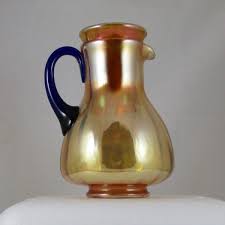 Flower carnival fenton art glass. Antique Fenton Cherry Chain Blue Carnival Glass Large Ics Bowl Carnival Glass