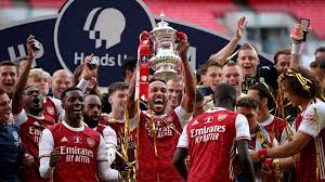 All the on pitch celebrations and full time scenes as arsenal and aubameyang lifted the heads up fa cup trophy. Arteta Makes Arsenal History With Fa Cup Final Victory Goal Com