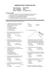 Berikut dibawah ini, soal agama islam kelas 12 semester ganjil kurtilas edisi revisi dan kunci jawaban. Contoh Soal Geografi Kelas 10 Semester 2 Guru Paud