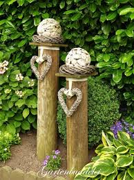 Tree Stump In The Garden Garden Art Garden Deco Diy Garden Decor