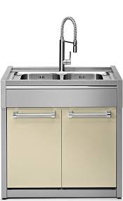 Choice of grey, white and blue. Steel G9s L2 Genesi Sink Block Cm 90 2 Stainless Steel Tanks 2 Doors Vieffetrade