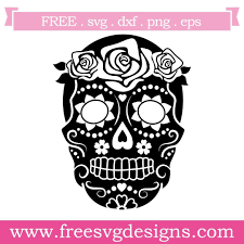 Download Free Svg Files Svg Png Dxf Eps Sugar Skull Day Of The Dead Svg Sugar Skull Art Drawing Free Svg