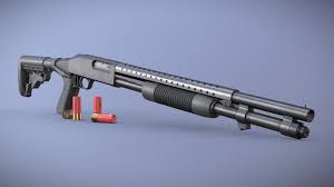 ArtStation - Shane Walshs Mossberg 590 (The Walking Dead TV Show)