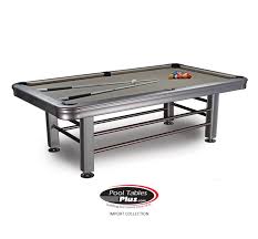 The american pool table is made of 6 pockets with 4 of them placed on the corners and the other 2 on the center. 8 Foot Outdoor Pool Table