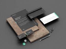 Download Free Dark Stationery Mockup Mockuptree