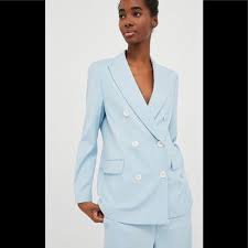 Get great deals on ebay! Zara Jackets Coats Zara Woman Double Breasted Sky Blue Blazer Poshmark