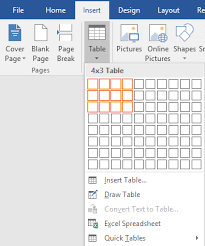 how to create and use formulas in tables in word