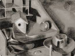 Mca Drawing 2 Black And White Conte On Toned Grey Paper Black And White Grey Drawings