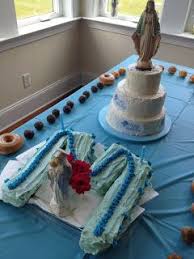 Cake Decorating Blessed Mother Birthday Cake For Mother Mary A Slice Of Smith Life Happy Birthday To Our Blessed Mother Edible Donut Rosary And M Cake Happy Birthday To Us Happy Birthday Blessed Mother