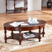One way to get everything matching is to purchase coffee table sets. World Menagerie Traditional Wood Oval Coffee Table Wayfair