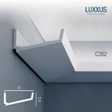 Orac Decor C352 Luxxus Wand Decken Profilleiste Stuckgesims Zierleiste Eckleiste Fur Indirekte Beleuchtung 2 Meter Beleuchtung Indirekte Beleuchtung Bel