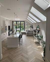 Our gallery focuses on open concept spaces that include a kitchen and living room. Uk Architecture On Instagram Bright Open Plan Kitchen Is This Your Id Open Plan Kitchen Living Room Open Plan Kitchen Dining Living Open Living Room Design