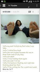 Anon has a foot fetish : r/4chan