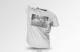 Download Realistic Floating Unisex T Shirt Psd Mockup Mockup Free Psd Mockup Psd Shirt Mockup