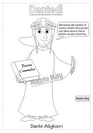 Giornata interamente dedicata a dante alighieri: Dante Alighieri Schede Didattiche Maestra Mary